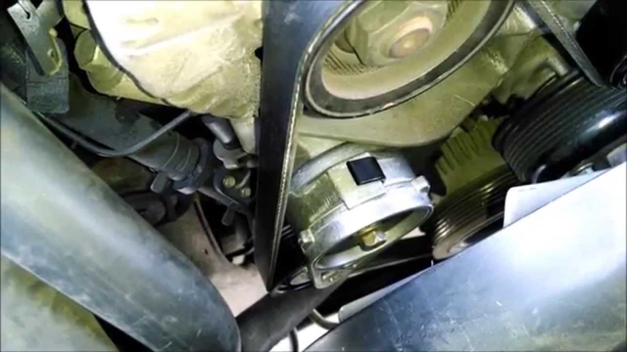 Changing serpentine belt on a 1992 gmc van
